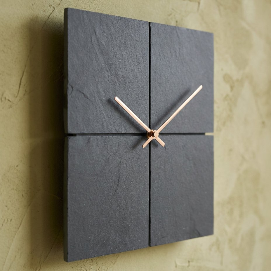 Reloj de Pared Cuadrado Negro - imagen 3