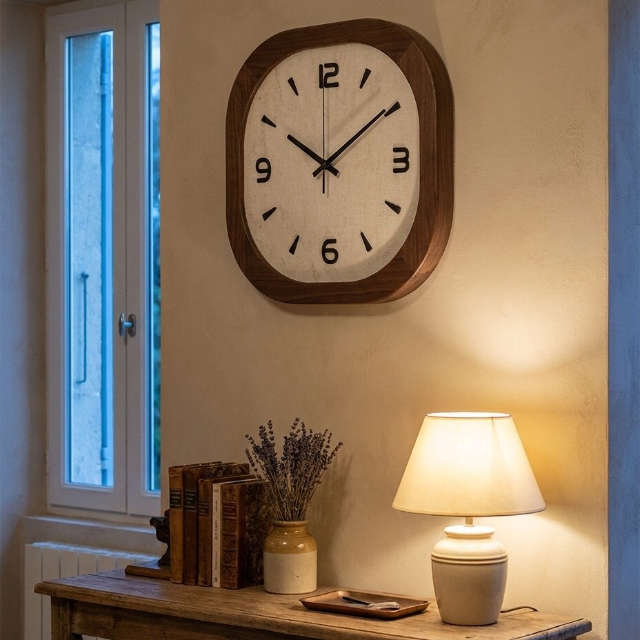 Reloj de Pared Cuadrado de Madera - imagen 4
