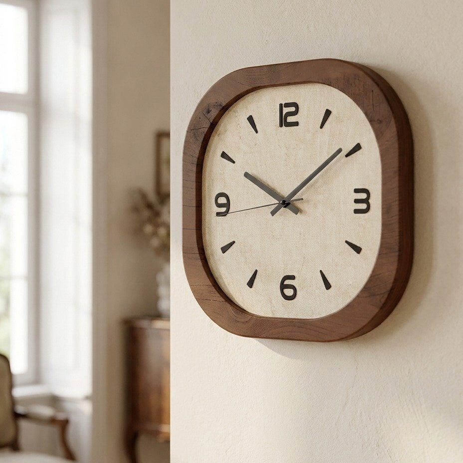 Reloj de Pared Cuadrado de Madera - imagen 3