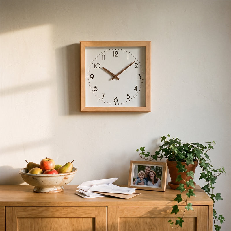 Reloj de Pared Cuadrado Minimalista