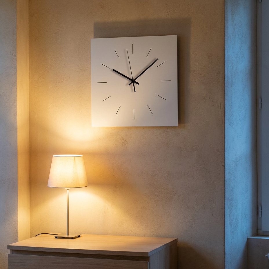 Reloj de Pared Cuadrado Moderno - imagen 3