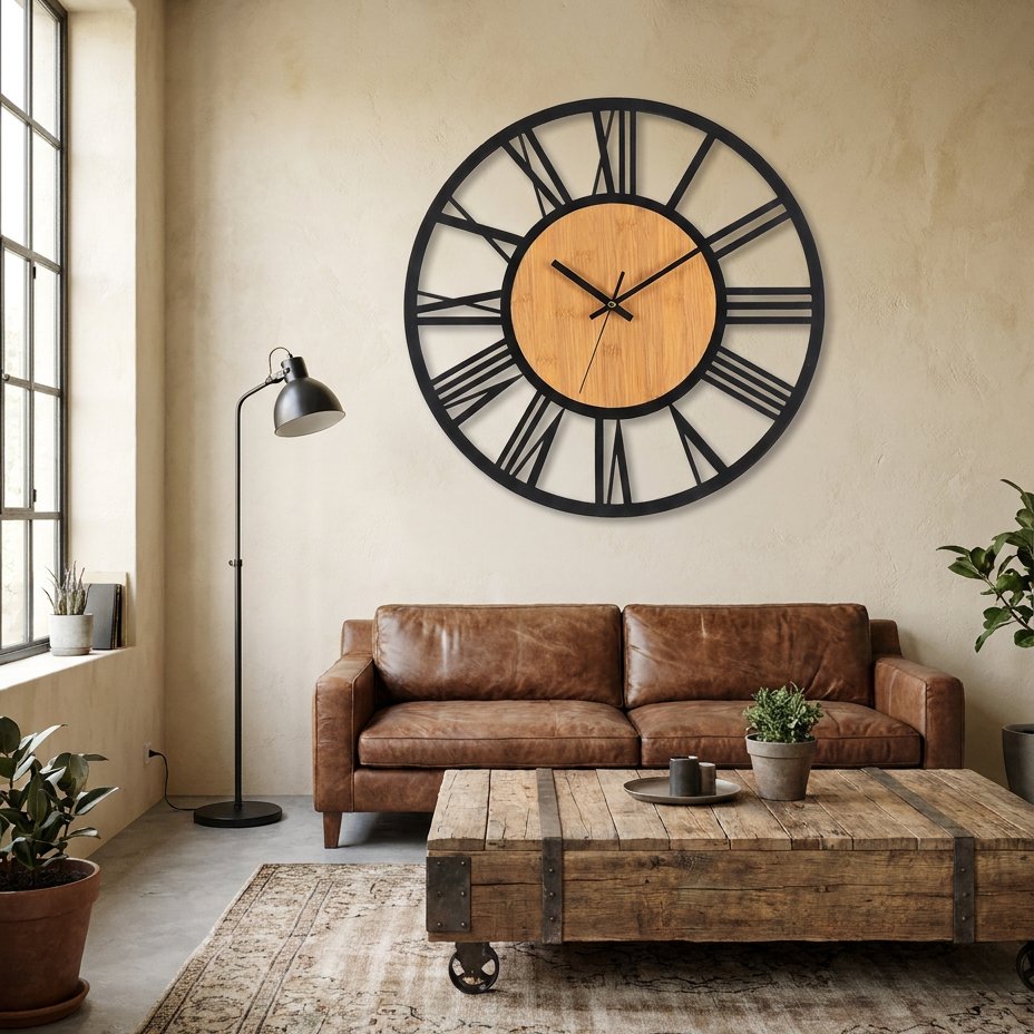 Reloj de Pared Círculo Madera - imagen 2