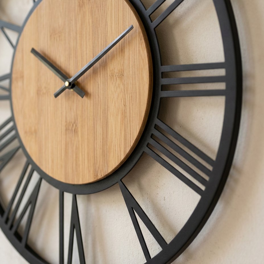 Reloj de Pared Círculo Madera - imagen 4