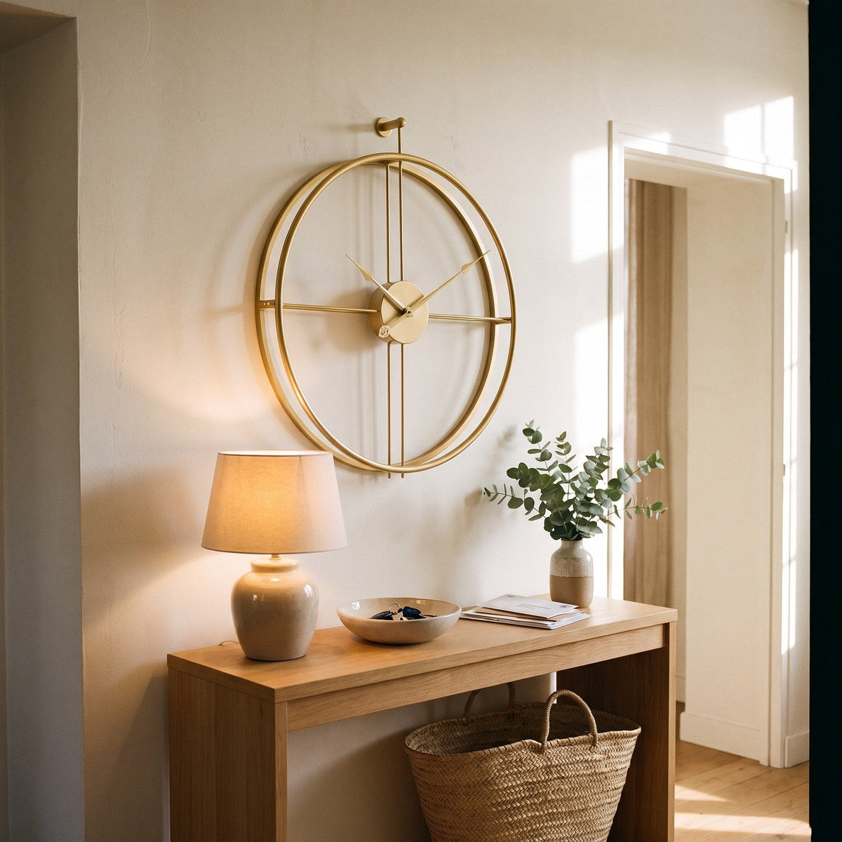 Reloj de Pared Círculo Dorado - imagen 5