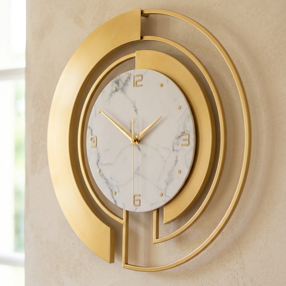 Reloj de Pared Círculo Dorado - imagen 4