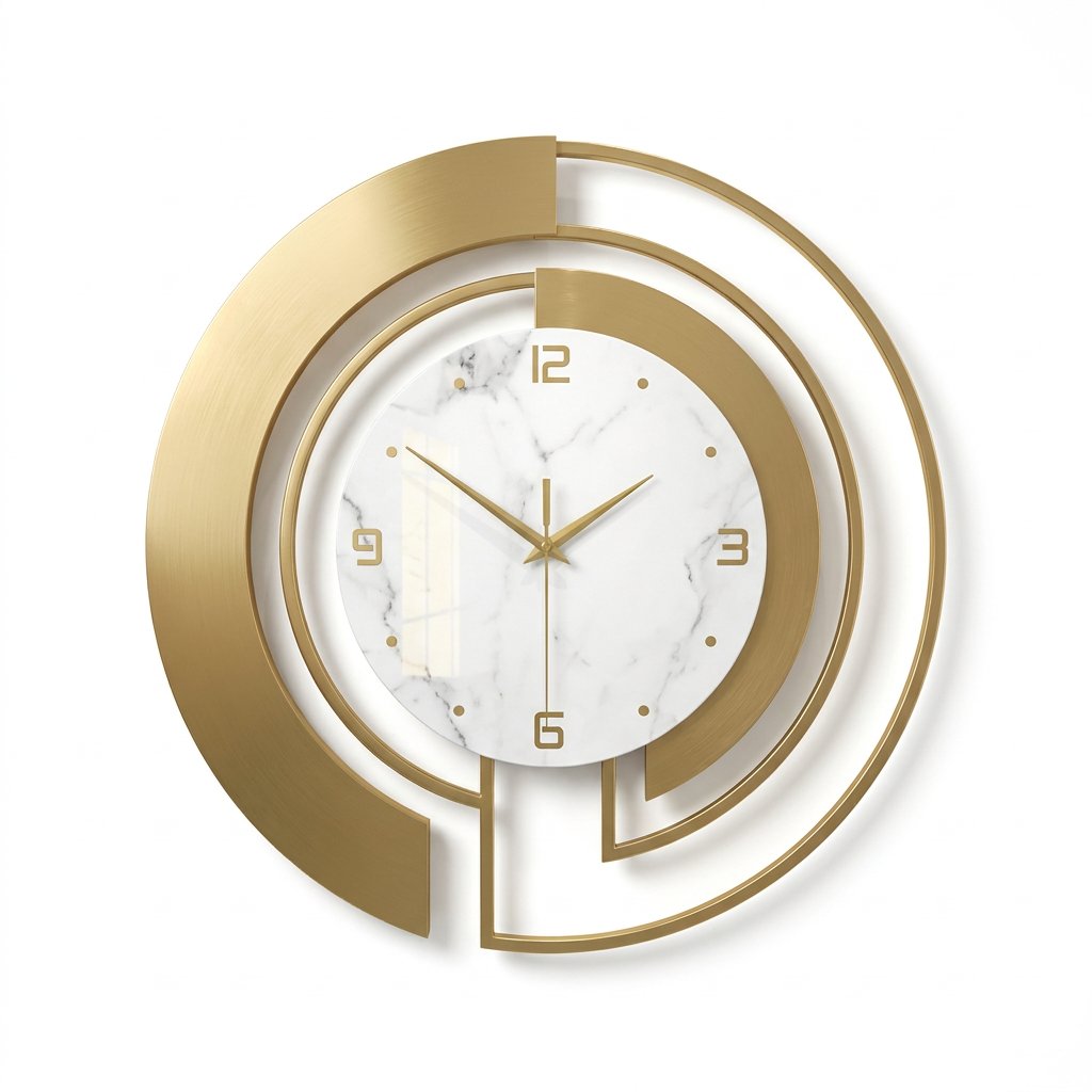 Reloj de Pared Círculo Dorado - imagen 6