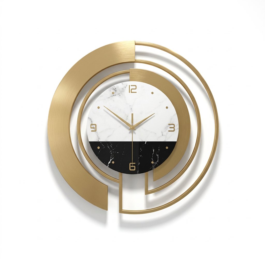 Reloj de Pared Círculo Dorado - imagen 8