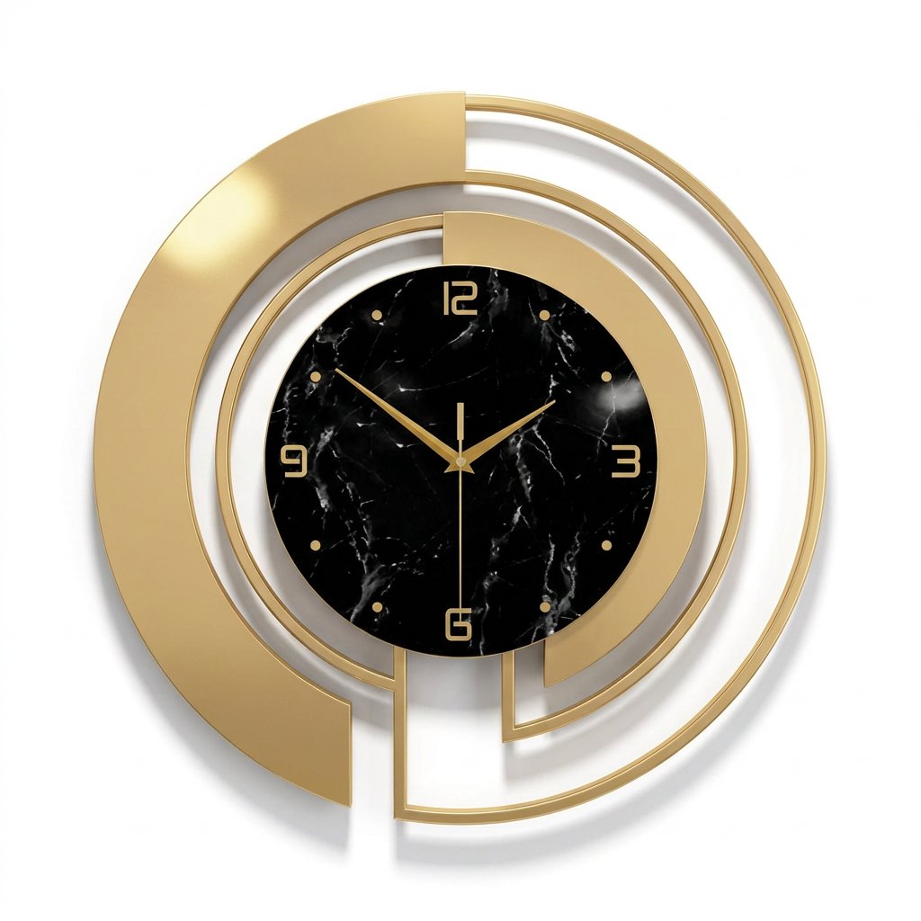 Reloj de Pared Círculo Dorado - imagen 7