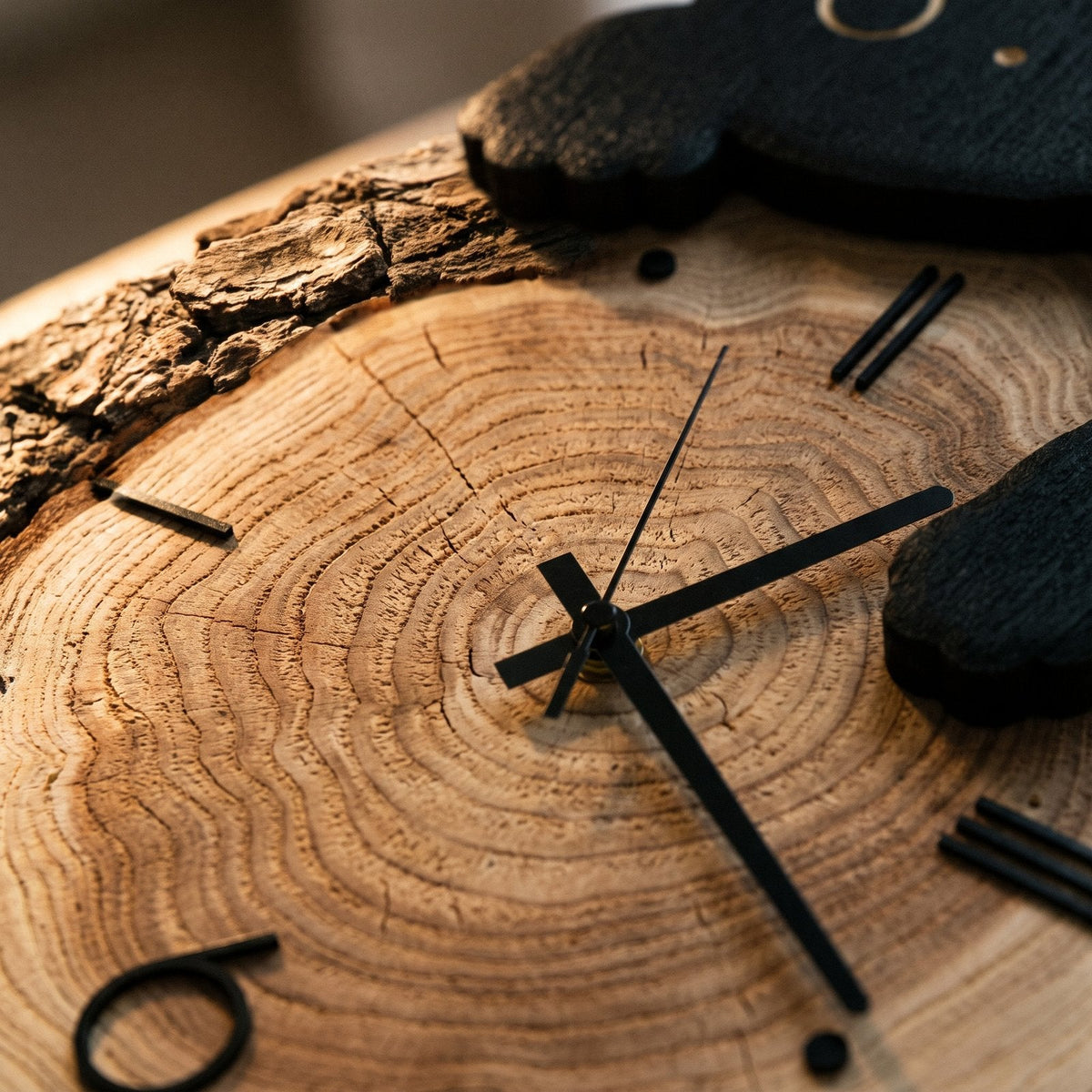 Reloj de Pared Gato Madera - imagen 3