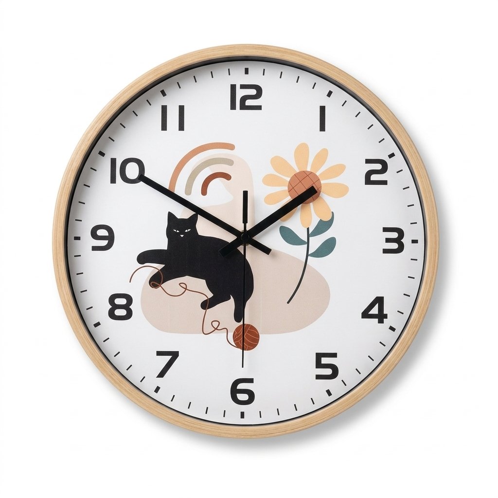 Reloj de Pared Gato Diseño - imagen 5