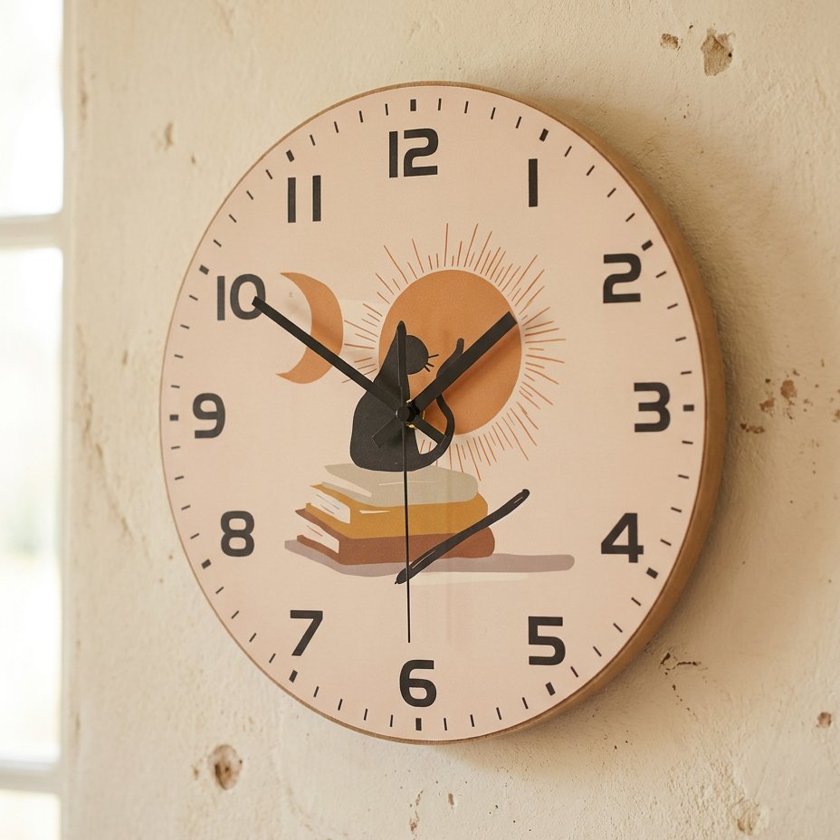 Reloj de Pared Gato Literario - imagen 3