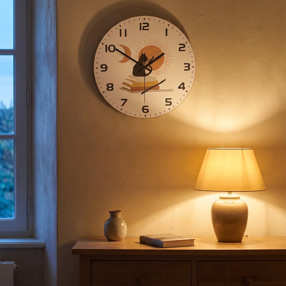 Reloj de Pared Gato Literario - imagen 4