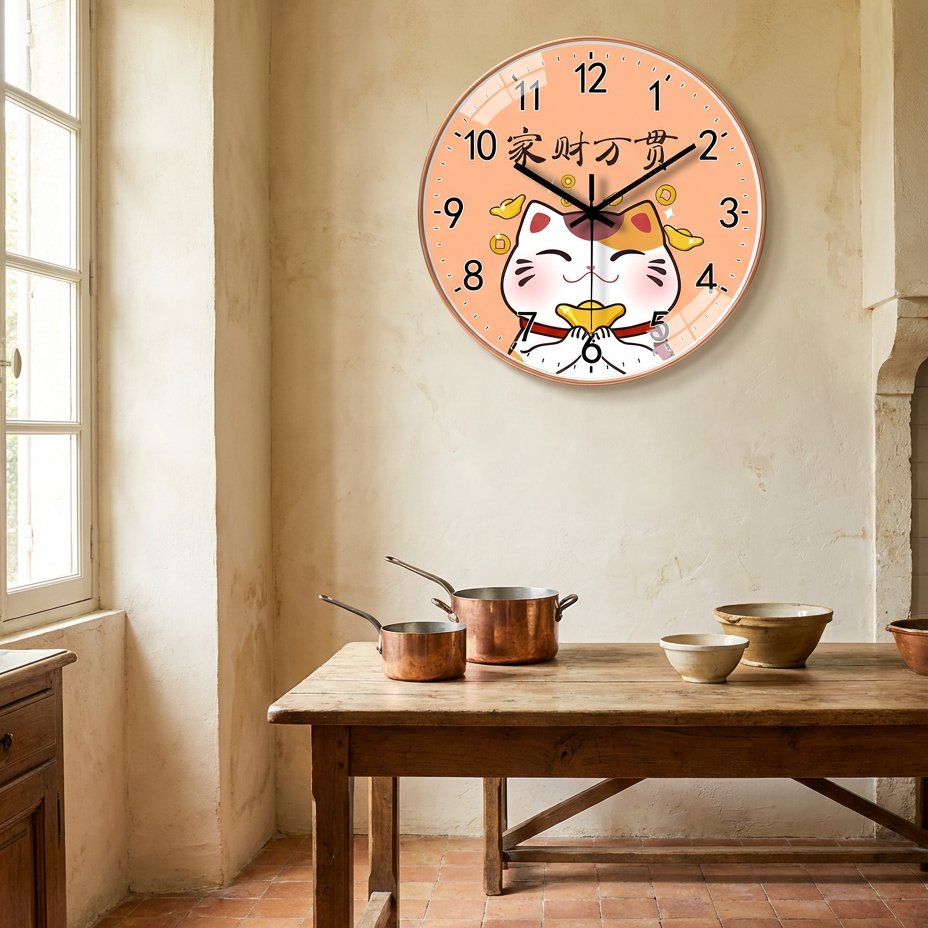 Reloj de Pared Gato Maneki - imagen 2