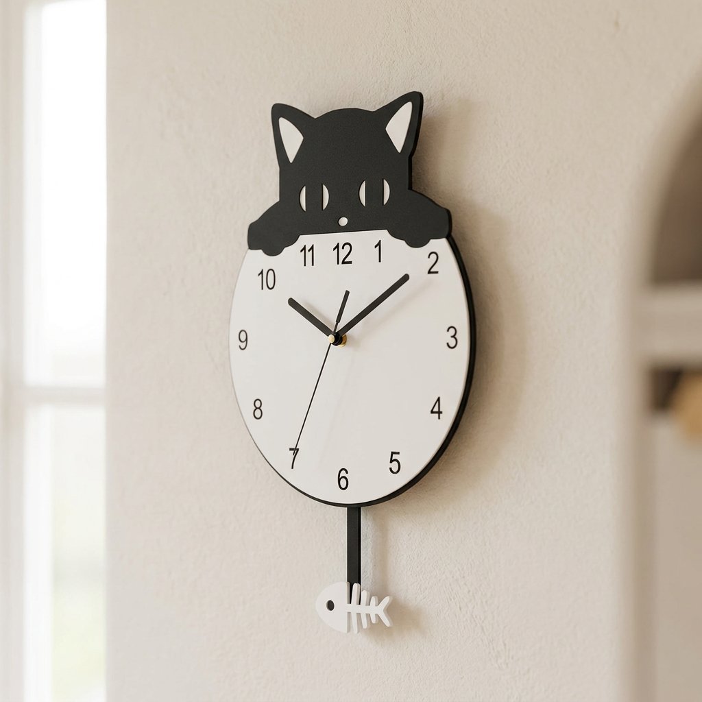 Reloj de Péndulo Gato - imagen 3
