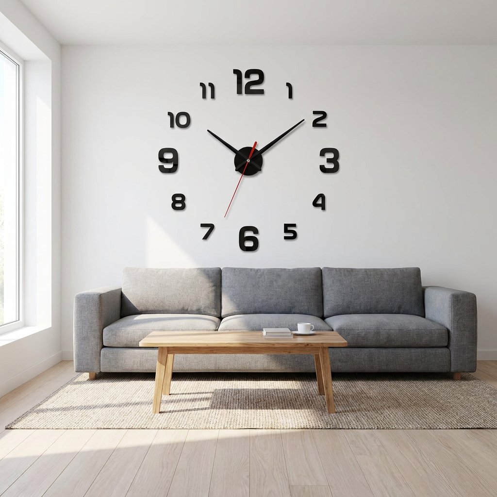 Reloj de Pared Números 3D - imagen 2