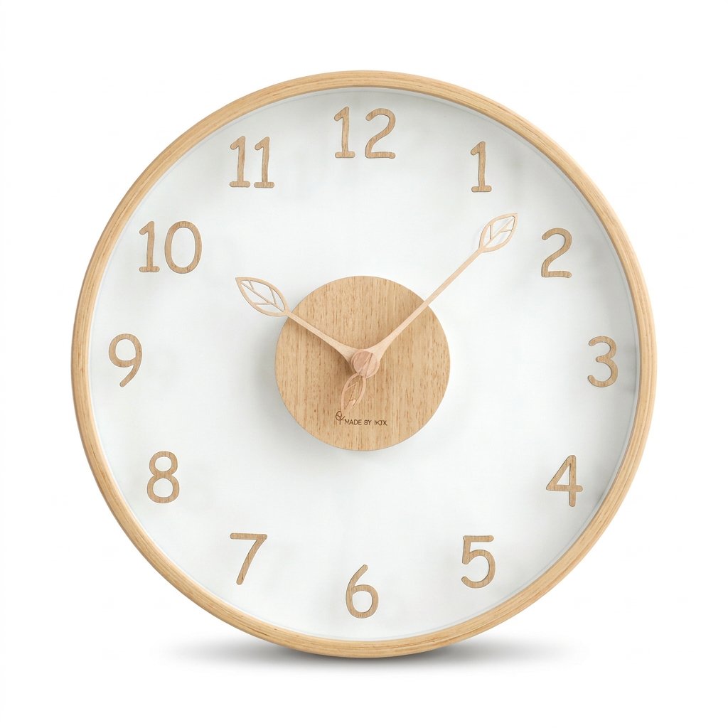 Reloj de Pared Números de Madera - imagen 5