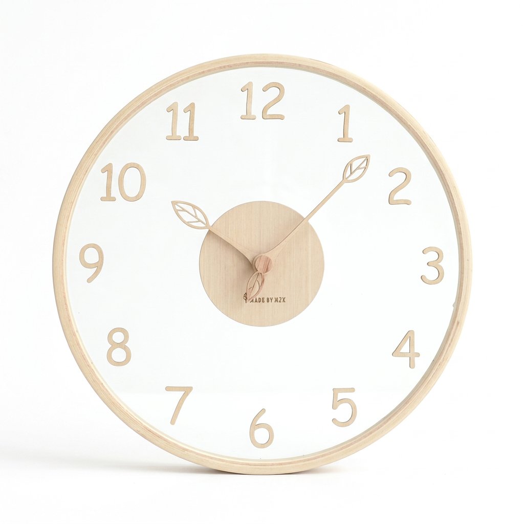 Reloj de Pared Números de Madera - imagen 6