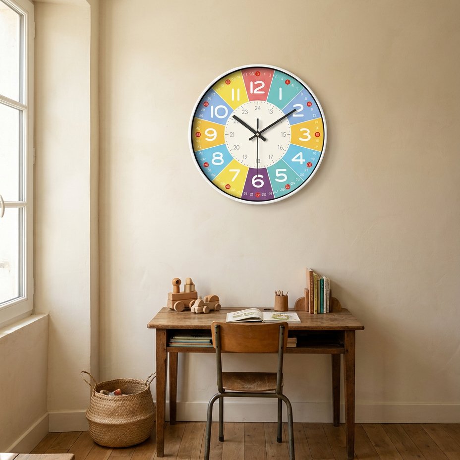 Reloj de Pared Números de Colores - imagen 2