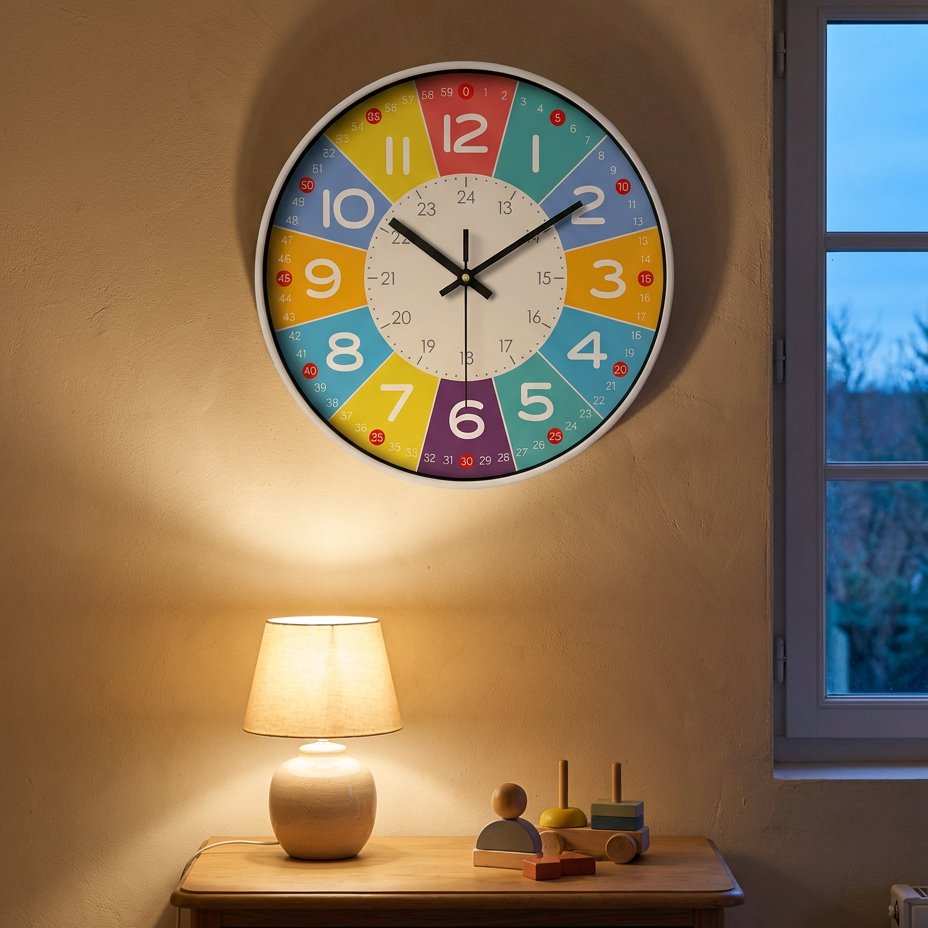 Reloj de Pared Números de Colores - imagen 4