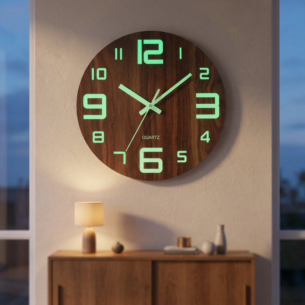 Reloj de Pared Números Luminosos