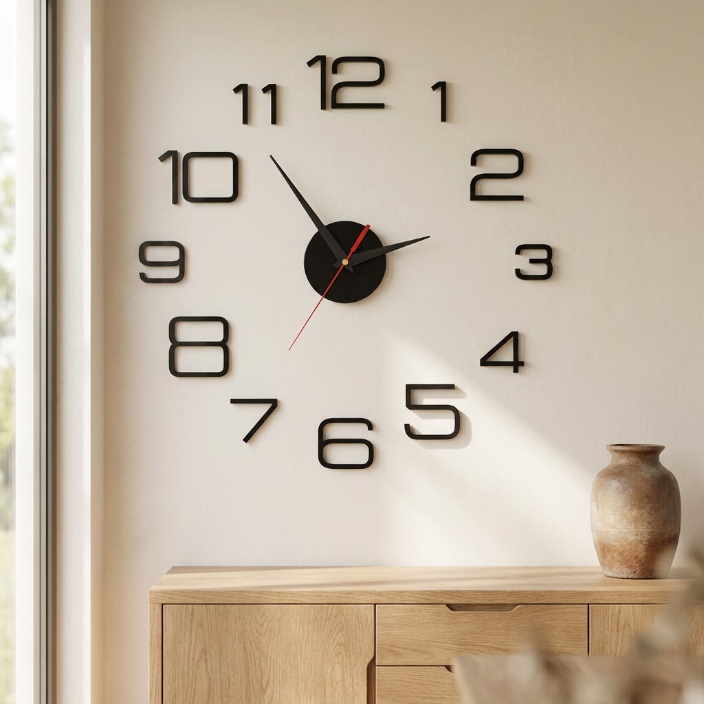 Reloj de Pared Números Grandes Modernos