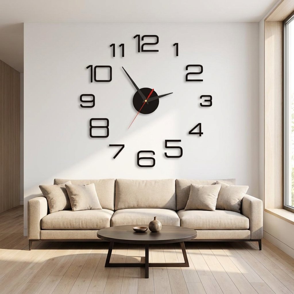 Reloj de Pared Números Grandes Modernos - imagen 2