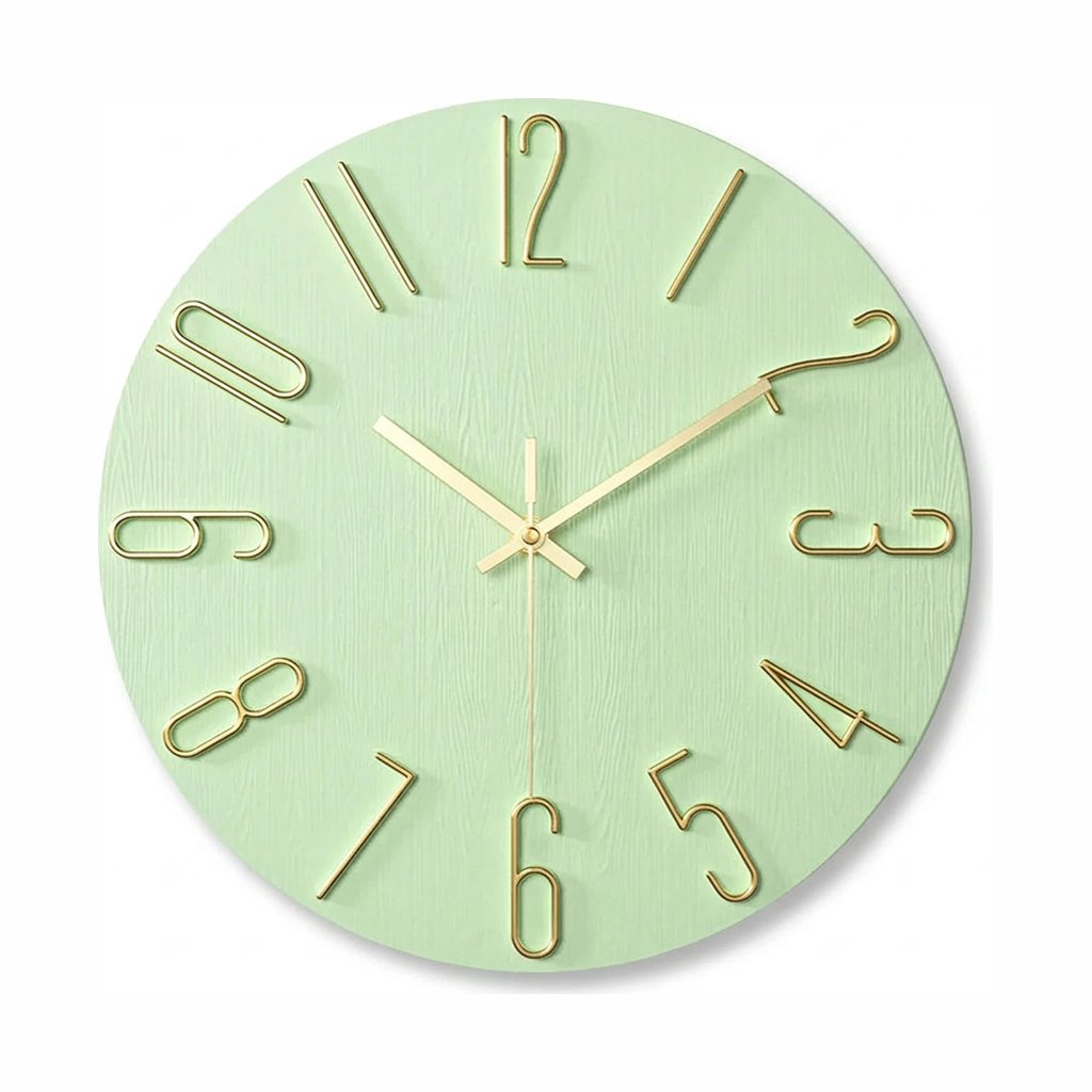 Reloj de Pared Números Dorados - imagen 10