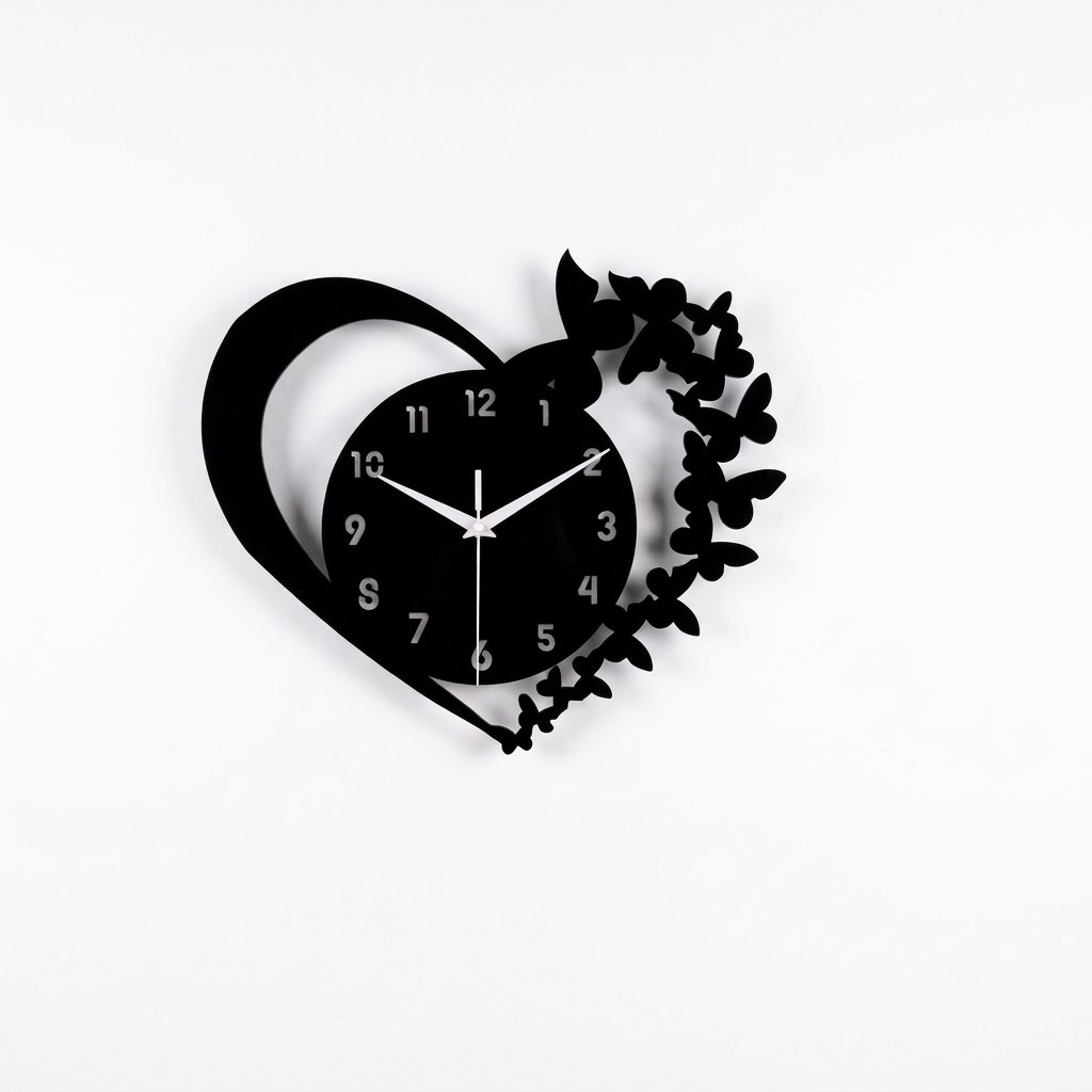 Reloj de Pared Corazón Mariposas - imagen 5