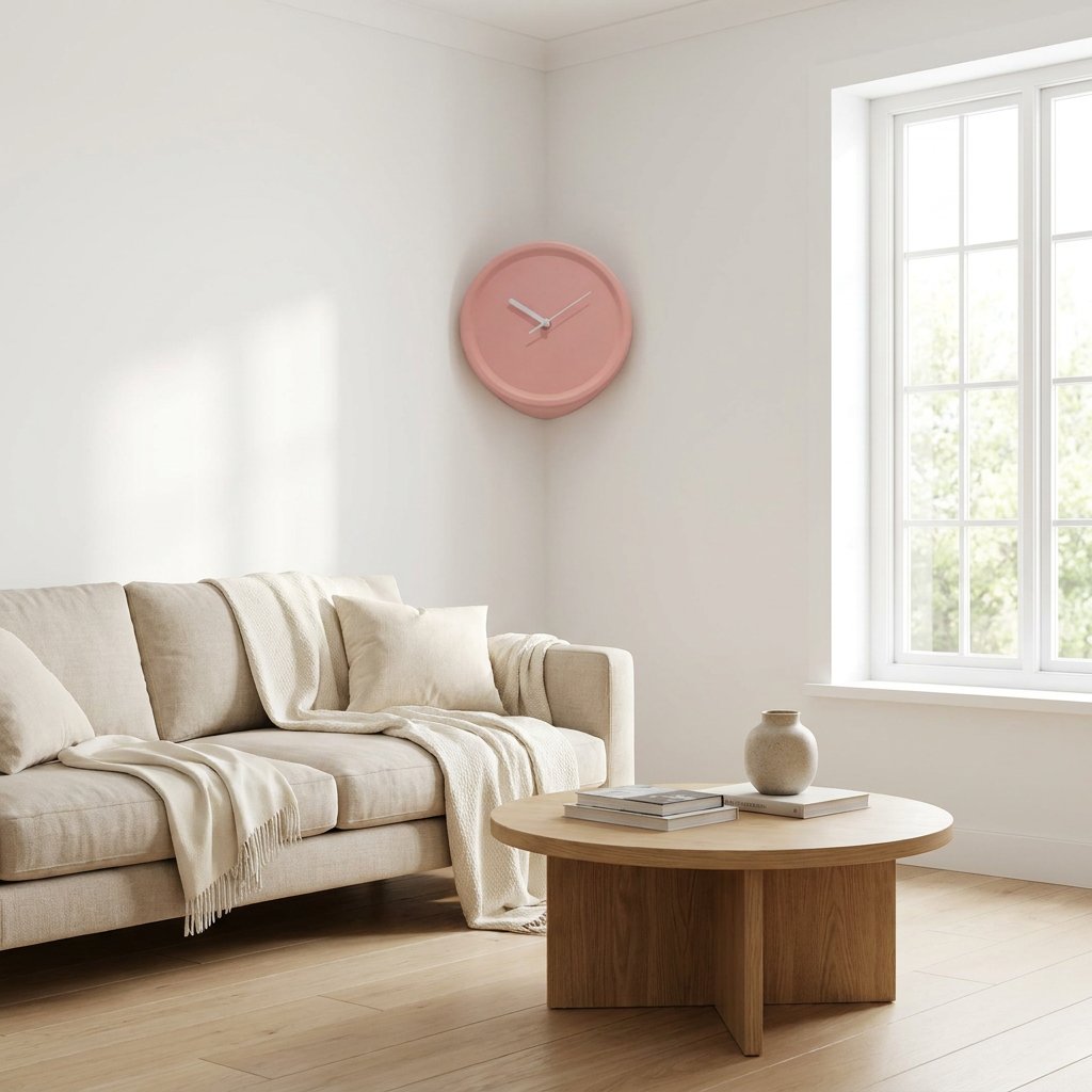 Reloj de Pared Esquina Rosa - imagen 2
