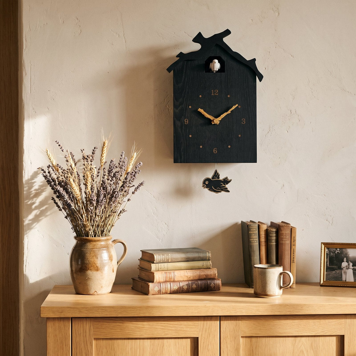 Reloj de Pared Cuco Negro
