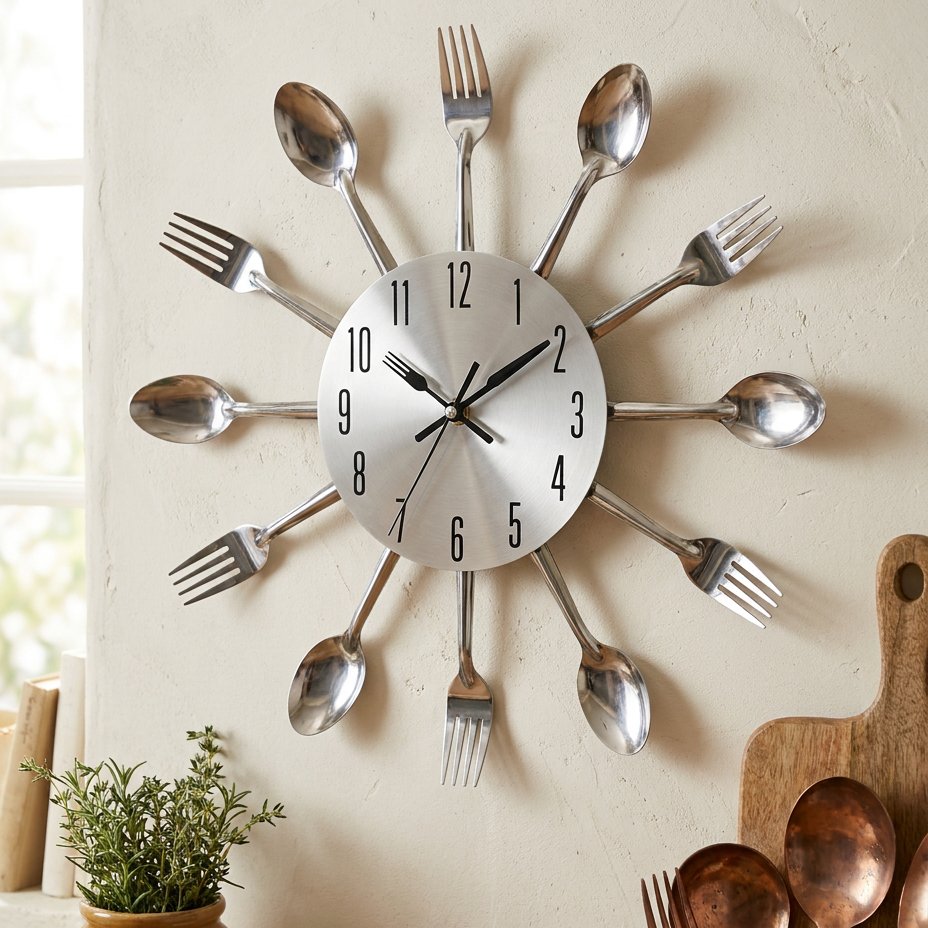 Reloj de Cocina Cubiertos