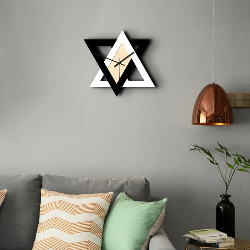 Reloj de Pared Triángulo Moderno