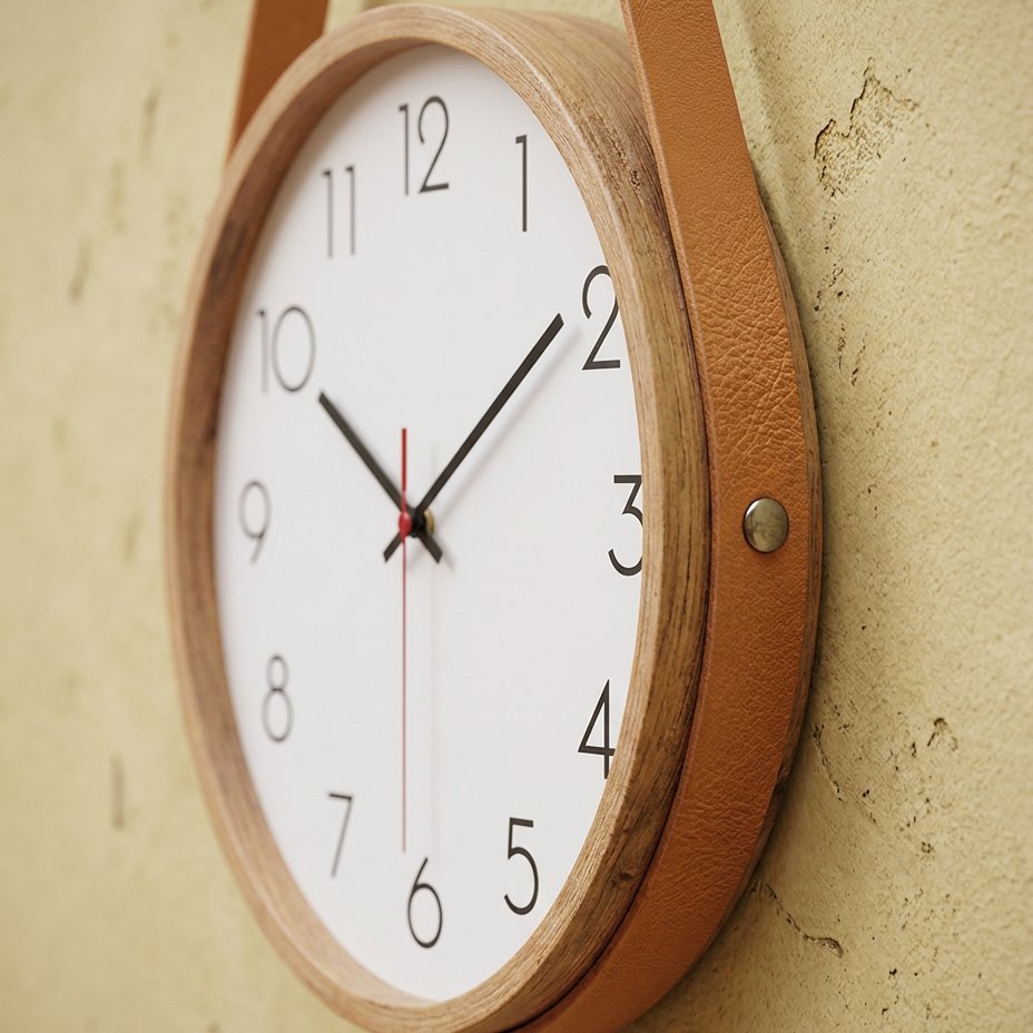 Reloj de Pared Piel Colgante - imagen 4