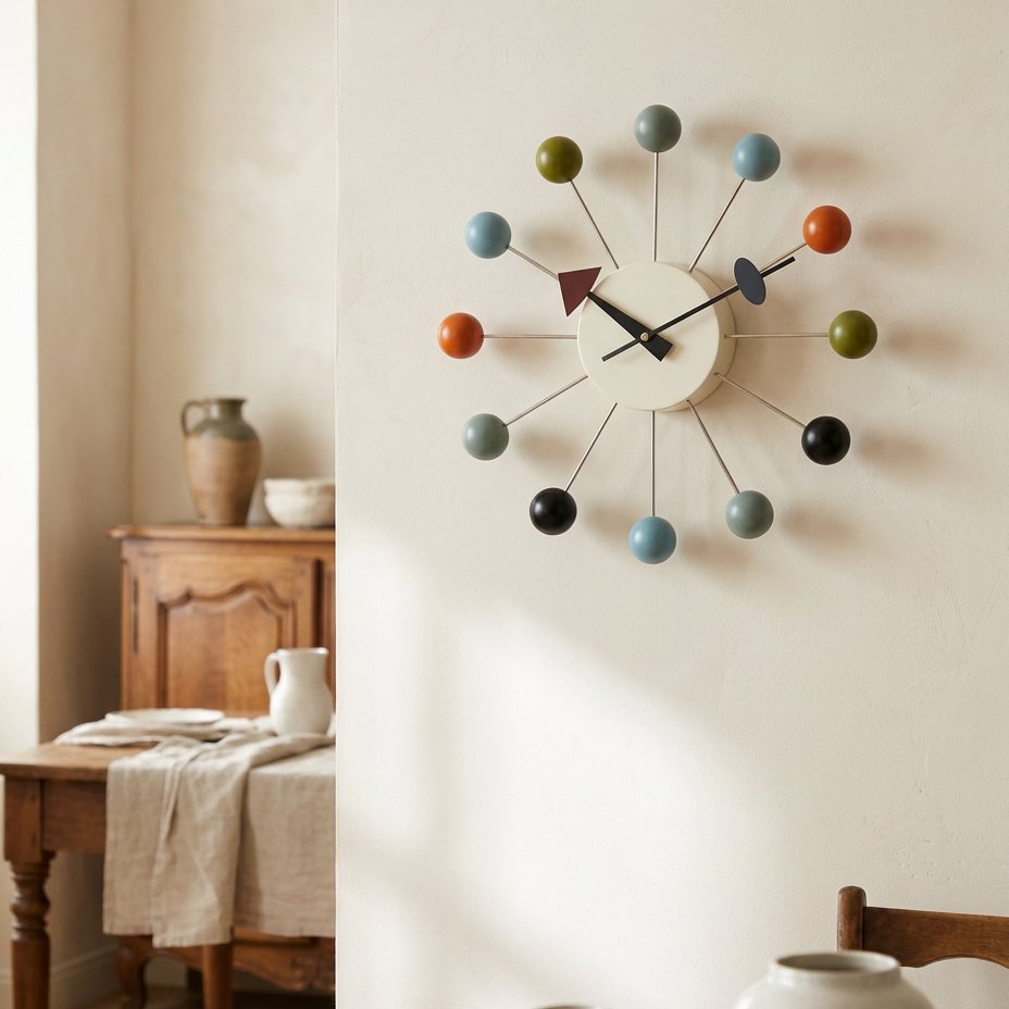 Reloj de Pared Diseño Atómico