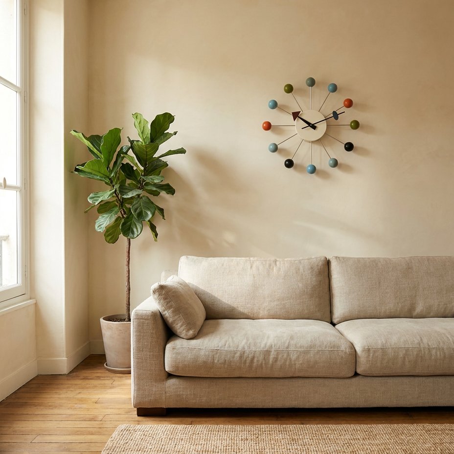 Reloj de Pared Diseño Atómico - imagen 2