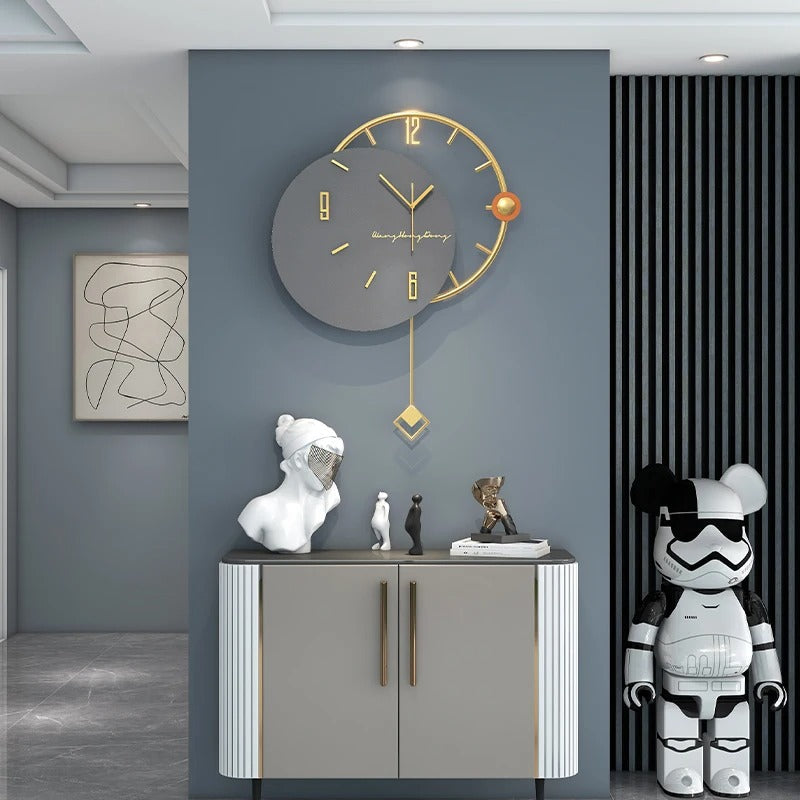 Reloj de Péndulo Dorado