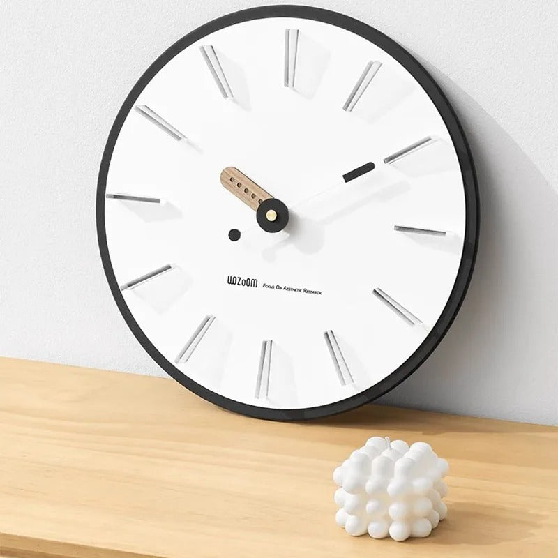 Reloj de Pared Minimalista Negro - imagen 4