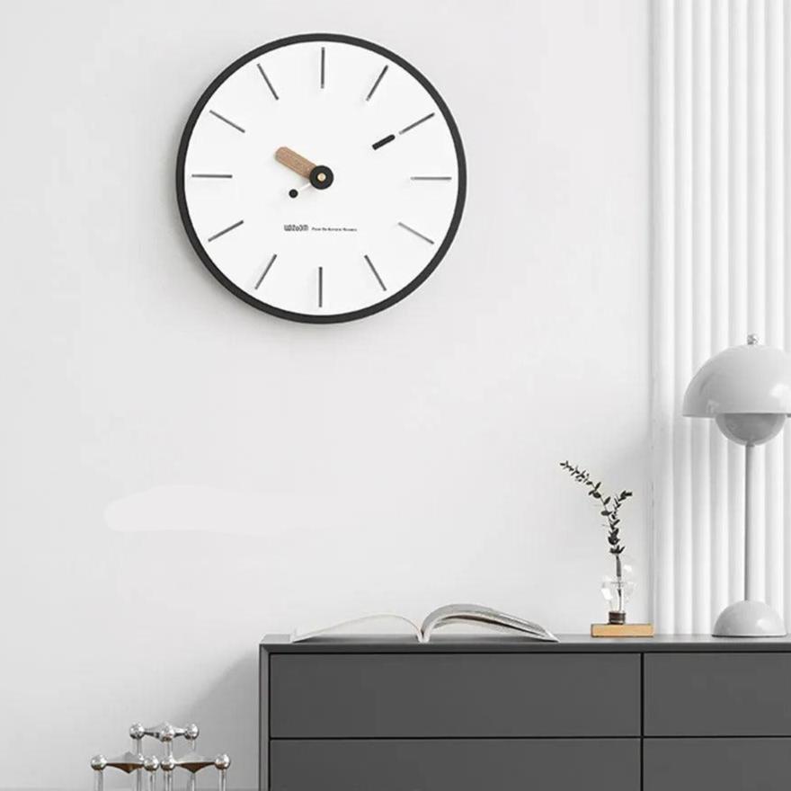 Reloj de Pared Minimalista Negro