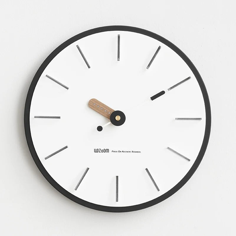 Reloj de Pared Minimalista Negro - imagen 3