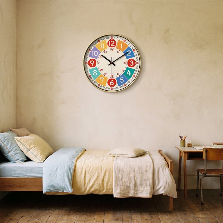 Reloj de Pared Infantil Educativo de Colores - imagen 2