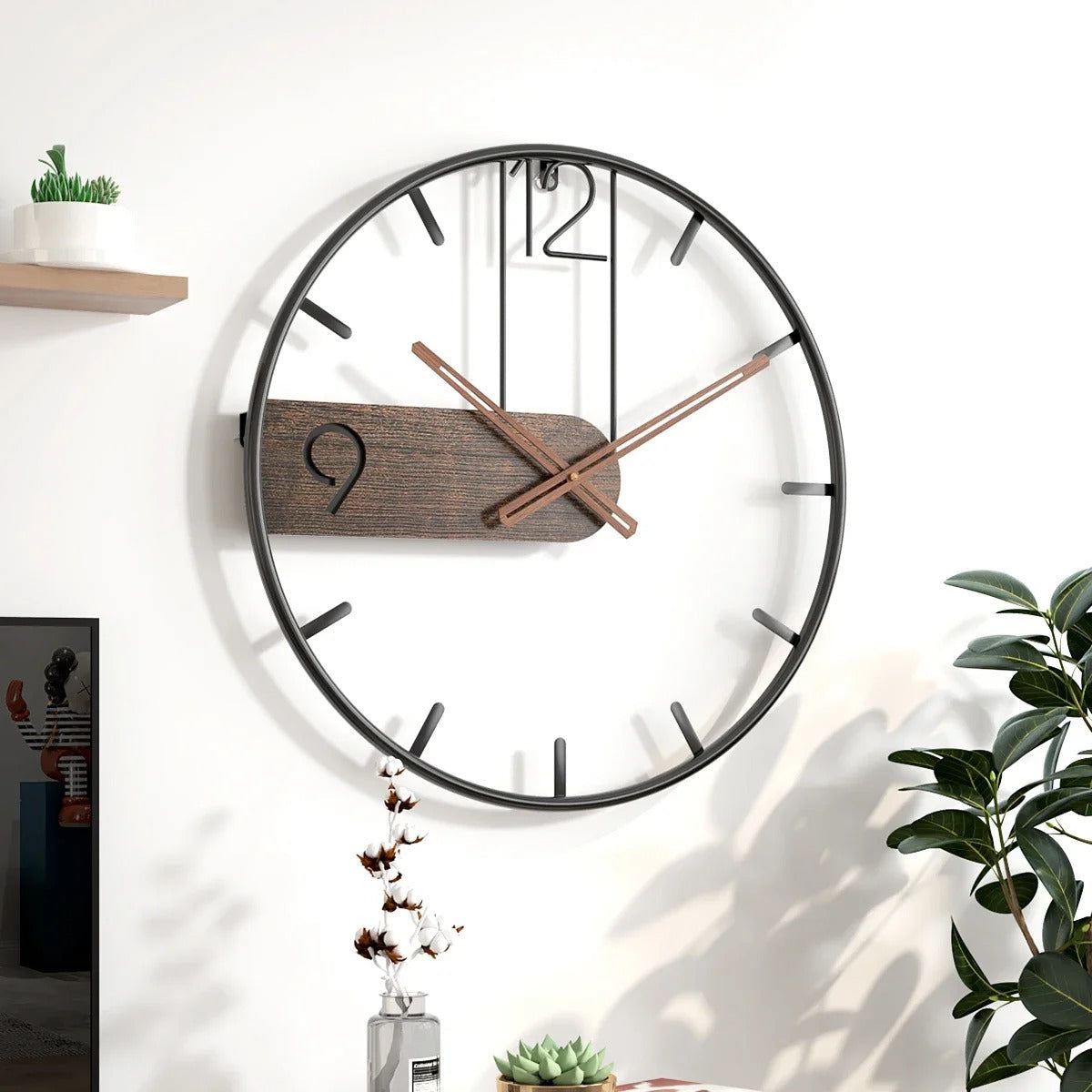 Reloj de Pared Hierro Moderno - imagen 3