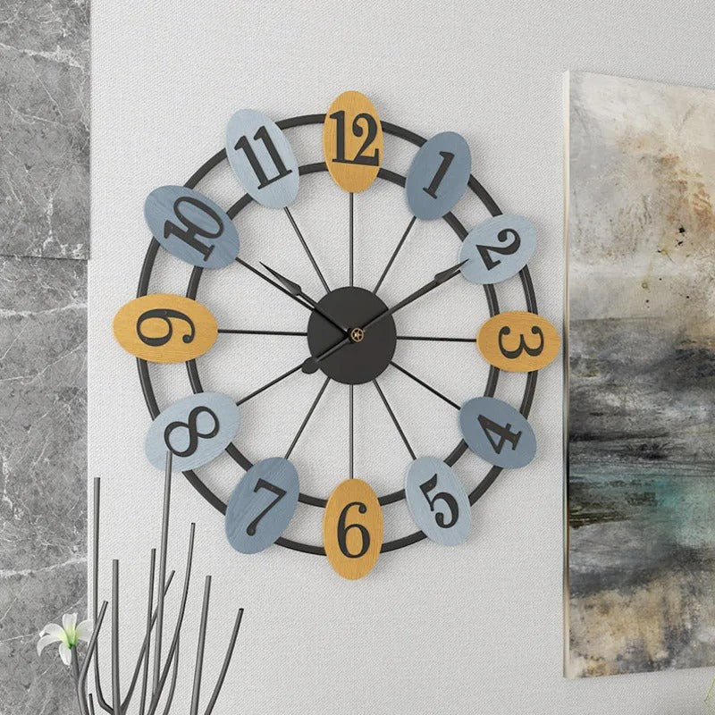 Reloj de Pared Números Ovalados