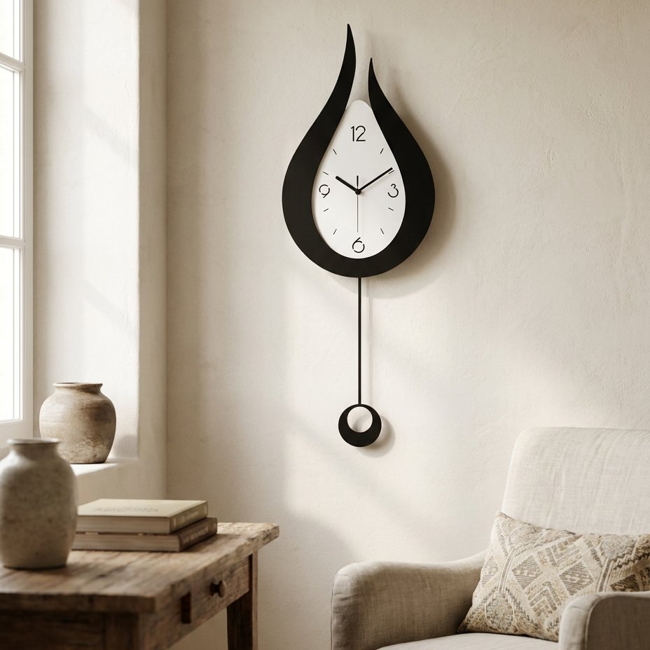 Reloj de Pared Llama Negra