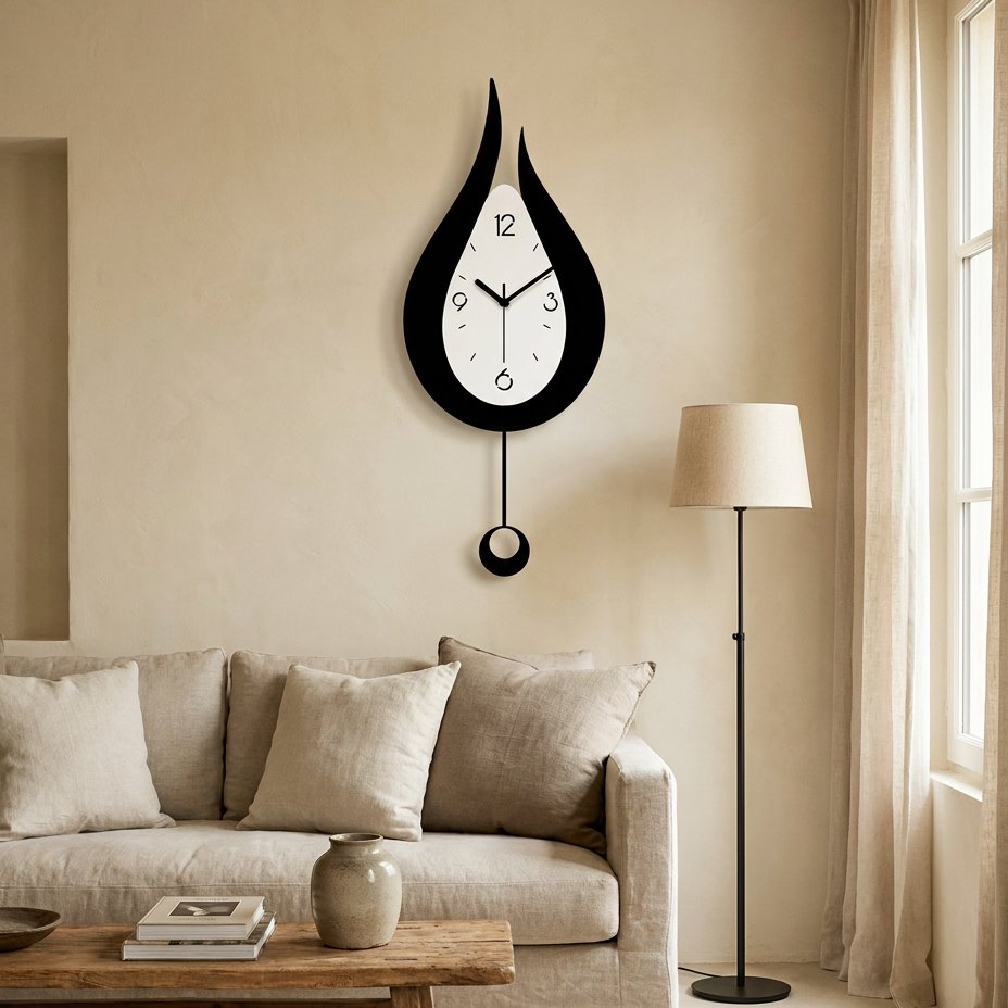 Reloj de Pared Llama Negra - imagen 2