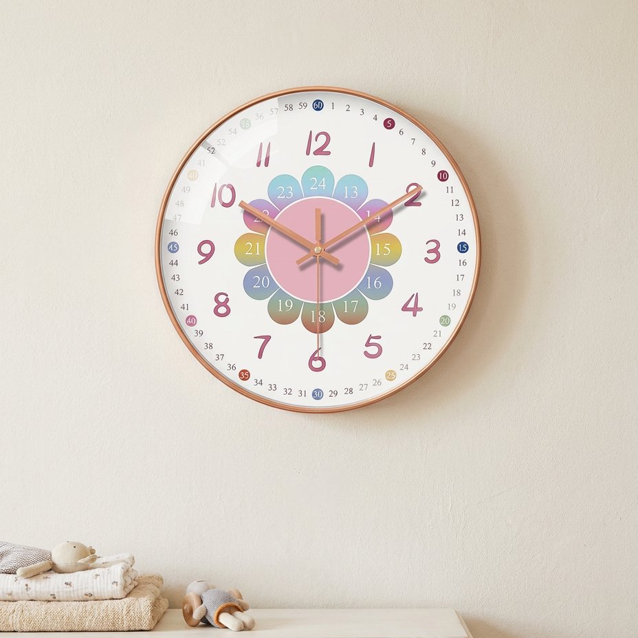 Reloj de Pared Infantil Flor