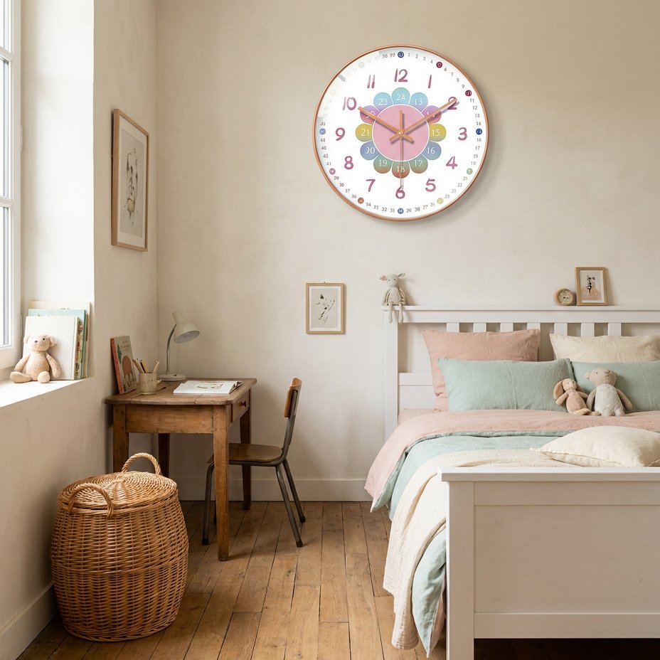 Reloj de Pared Infantil Flor - imagen 2