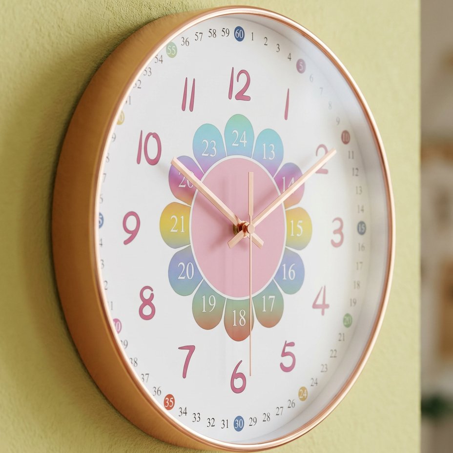 Reloj de Pared Infantil Flor - imagen 3