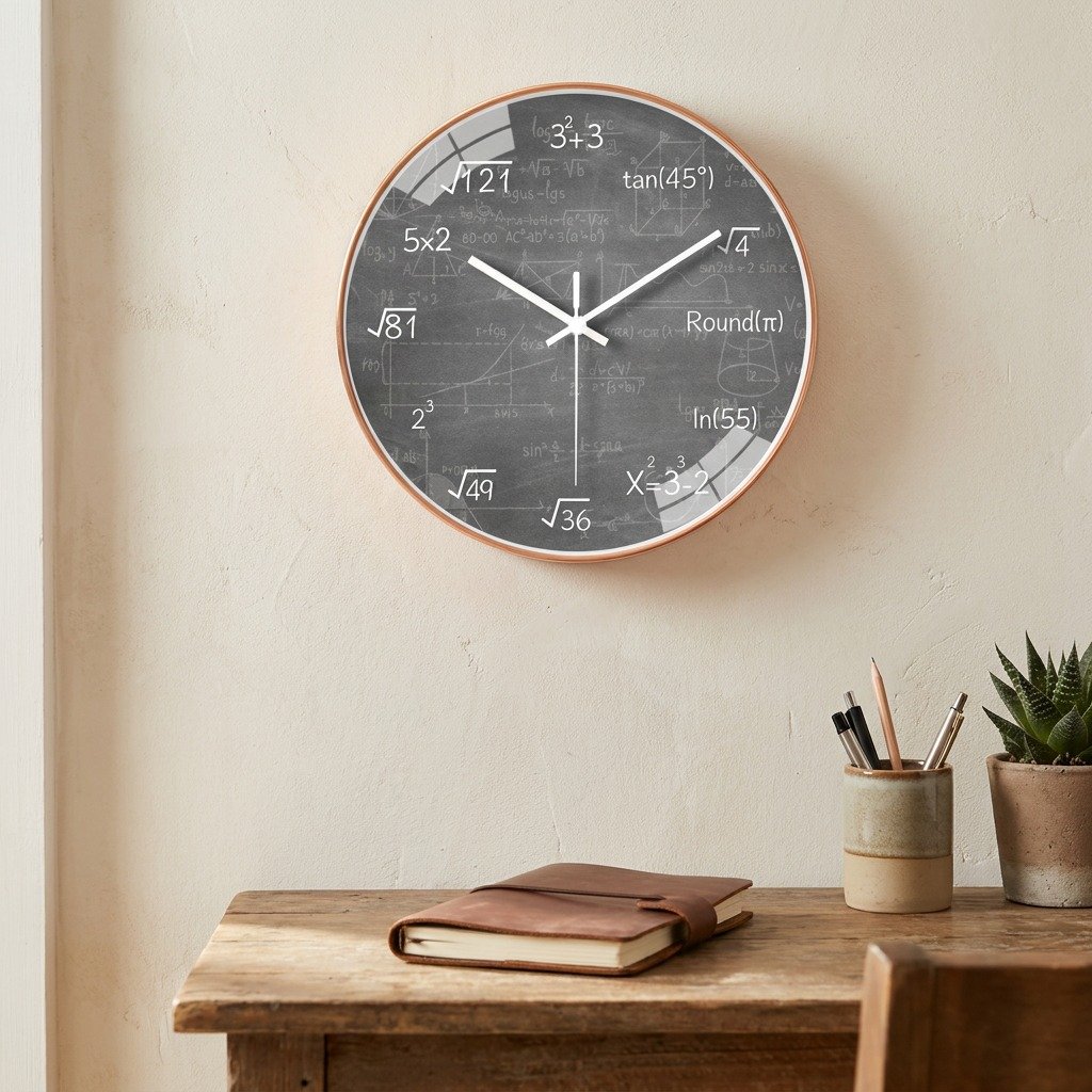 Reloj de Pared Fórmulas Matemáticas