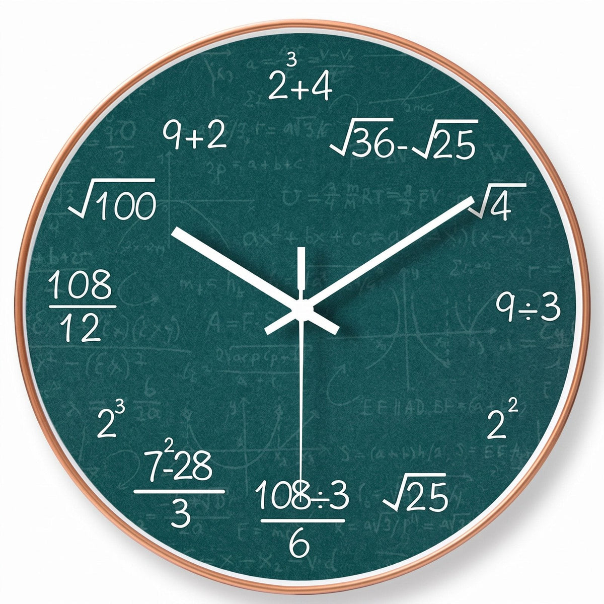 Reloj de Pared Fórmulas Matemáticas - imagen 4