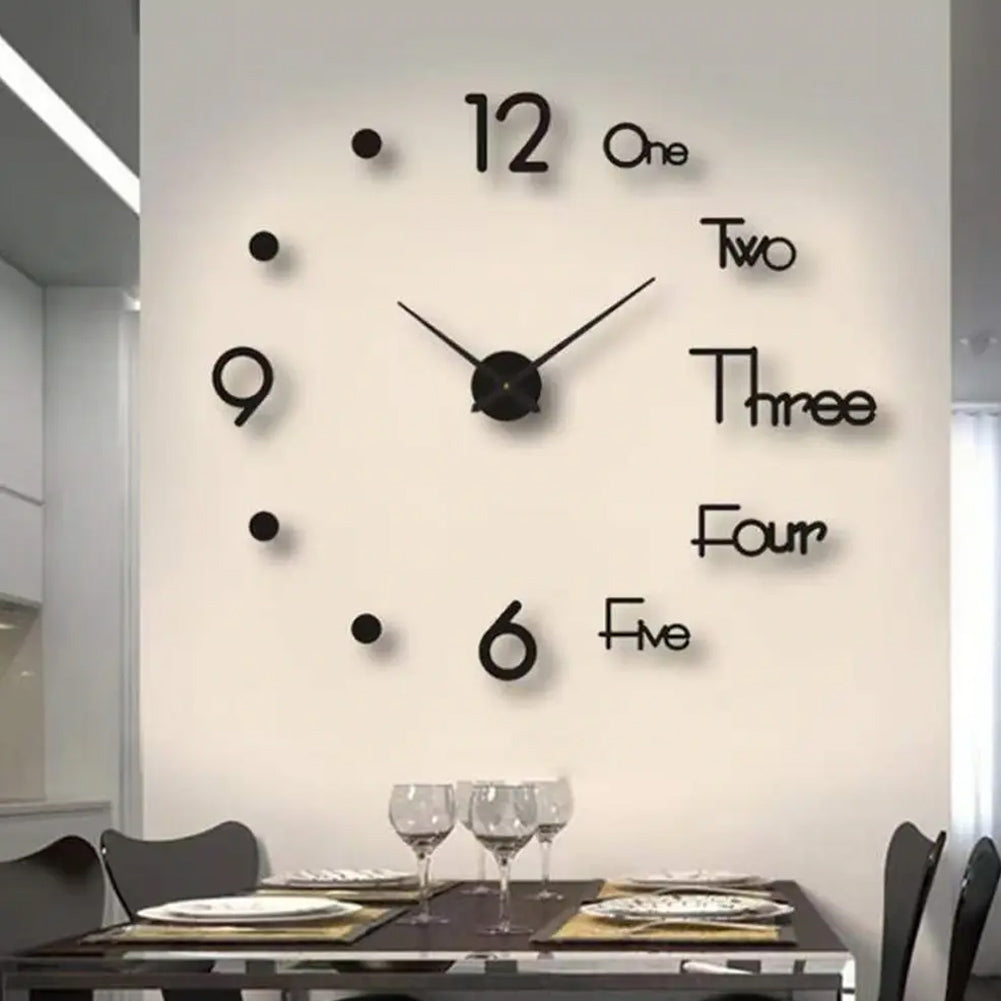 Reloj de Pared Números en Inglés